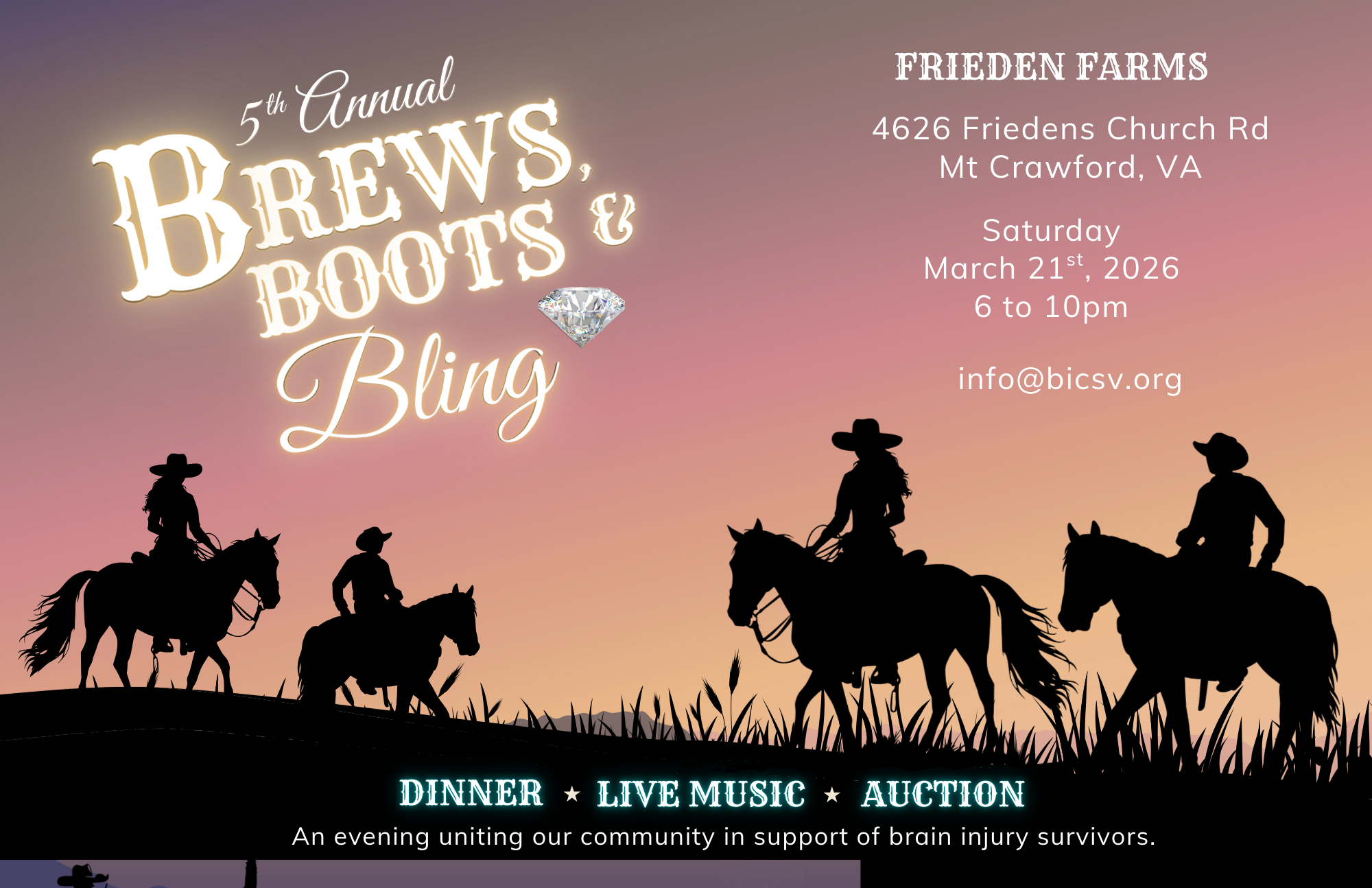 2026 Brews, Boots, and Bling Gala held on March 21, 2026